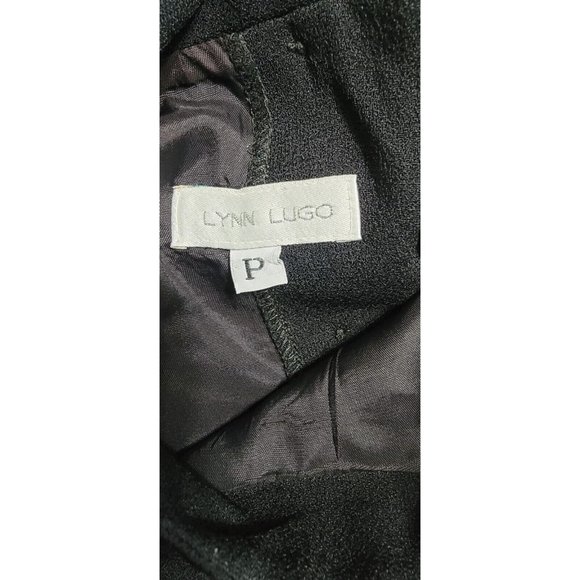 Lynn Lugo Women's Dress Cut Out Waist High Neck Sleeveless Black Size P - Picture 6 of 13